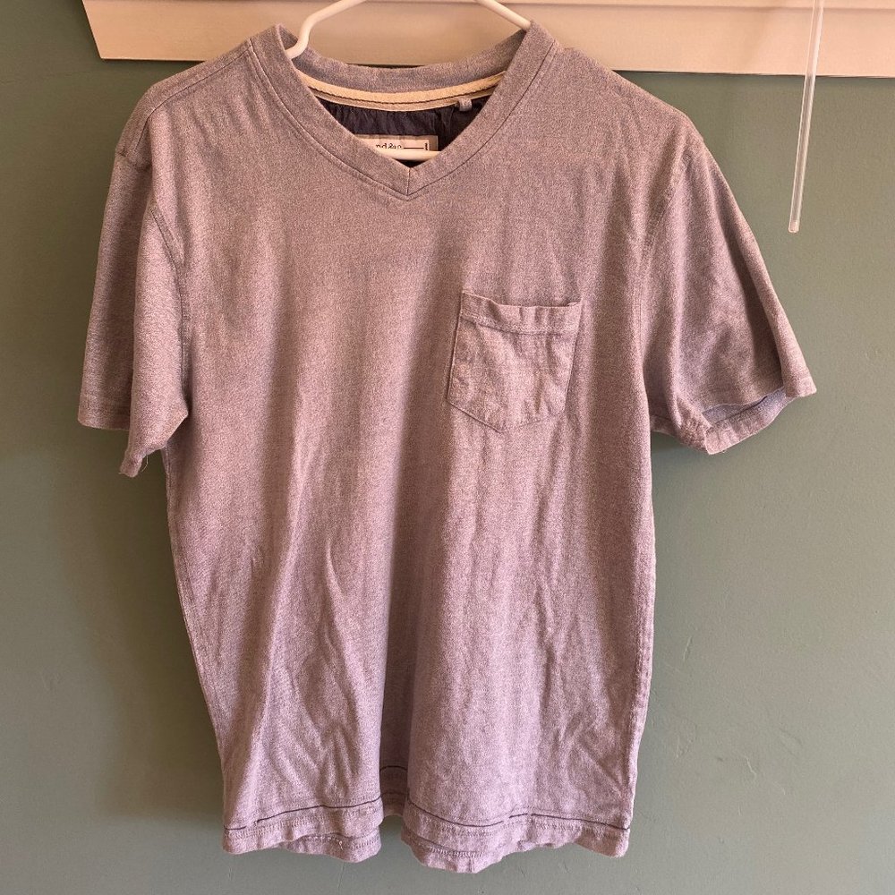 Soft Gray V-Neck T-Shirt